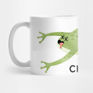 Croaked- a funny frog design Mug